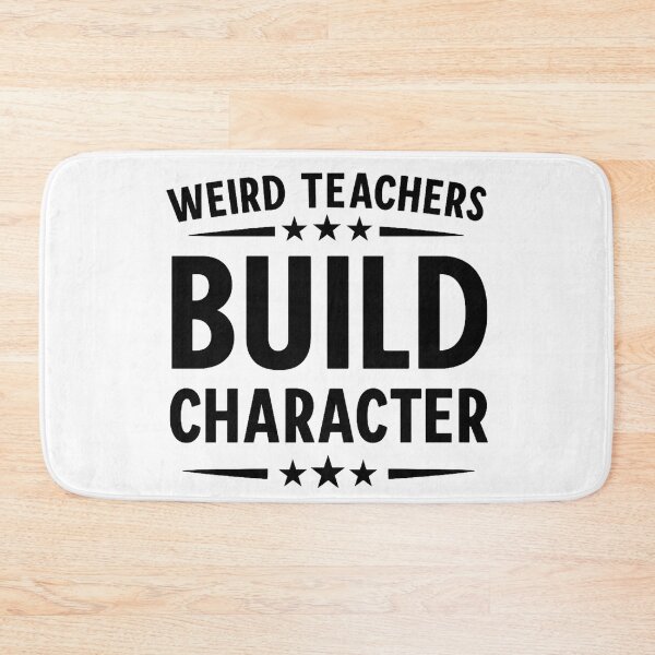 Item preview, Weird Teachers Build Character Retro Funny Teacher designed and sold by hemagamo.