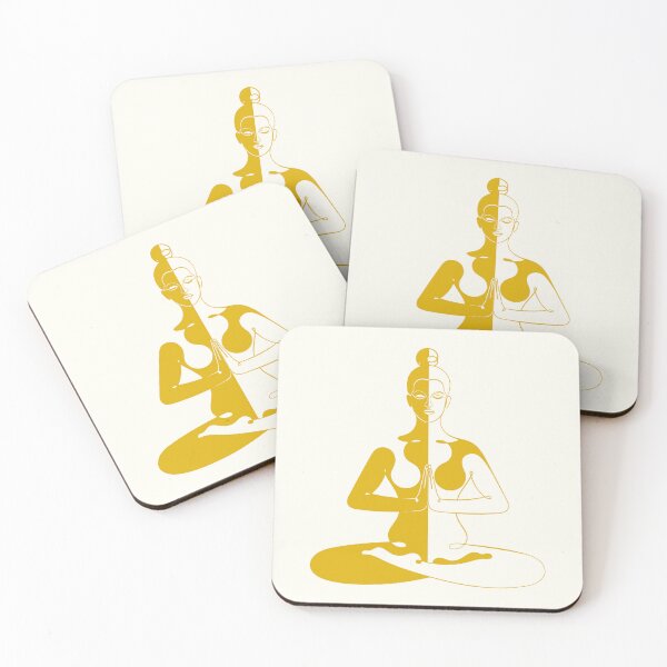 Item preview, White Aesthetic Easy Pose – Sukhasana – Shadow Art designed and sold by altandesign.