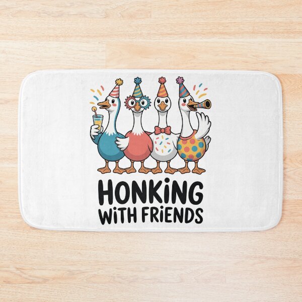Item preview, Four joyful geese celebrating a friends designed and sold by TeezTales.