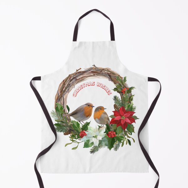 Item preview, Christmas Wishes With Robins. designed and sold by Dinasshop.