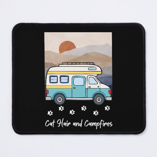 Item preview, Cat Hair and Campfires. RV and Cat design designed and sold by SofikoDesigns.