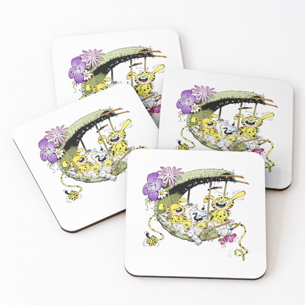 Item preview, Marsupilami in nest with family Marsupilami & Spirou Fitted Scoop designed and sold by oritoor58392.