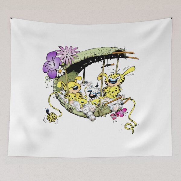 Item preview, Marsupilami in nest with family Marsupilami & Spirou Fitted Scoop designed and sold by oritoor58392.