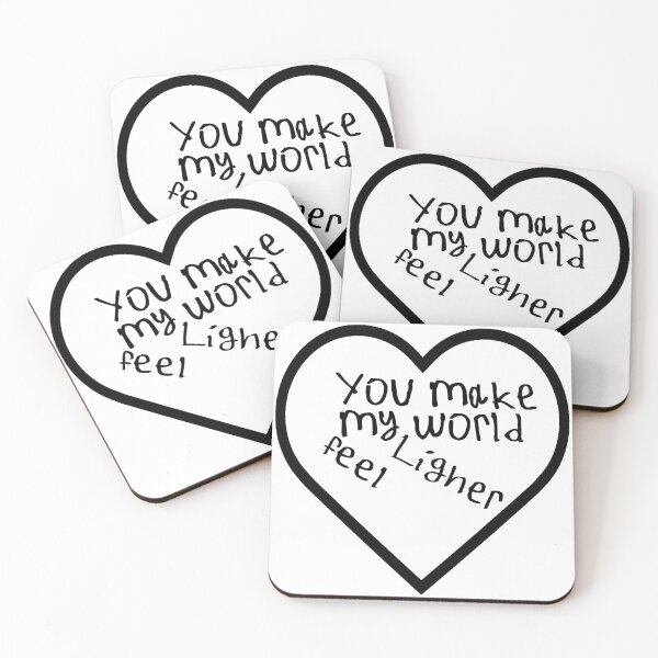 Item preview, You Make My World Feel Lighter designed and sold by kinpirks.