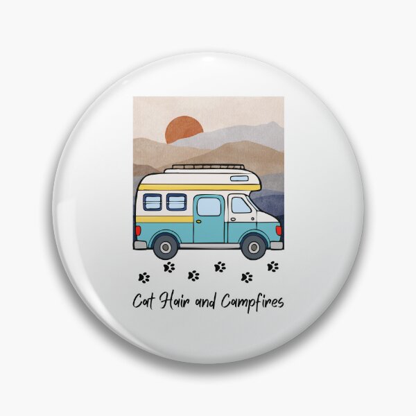 Item preview, Cat Hair and Campfires. RV and Cat design designed and sold by SofikoDesigns.