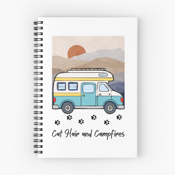 Item preview, Cat Hair and Campfires. RV and Cat design designed and sold by SofikoDesigns.