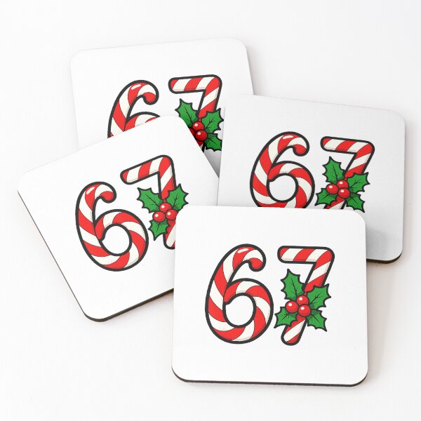 Item preview, 67 Candy Canes Funny Christmas Humor Meme Design  designed and sold by JEFDodsonArt.