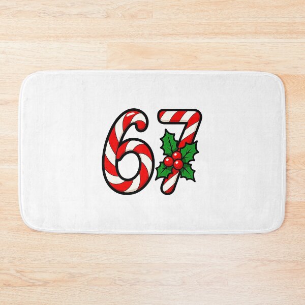 Item preview, 67 Candy Canes Funny Christmas Humor Meme Design  designed and sold by JEFDodsonArt.
