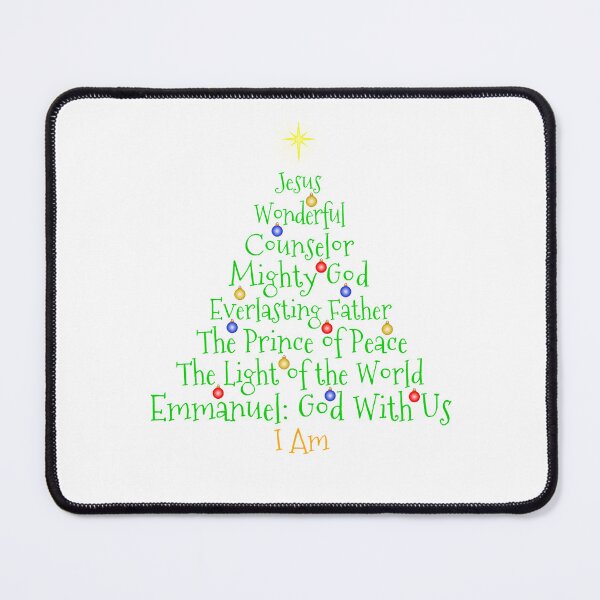 Item preview, Christian Christmas Shirts Bible Names of Jesus Tree Shaped designed and sold by ArleneRowe.
