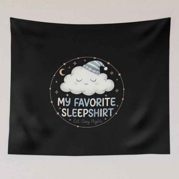 Item preview, This Is My Favorite Sleepshirt - Cozy Minimalist Pajama Graphic Gift designed and sold by Wear Sculpt.