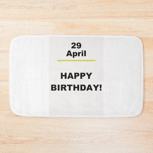 Item preview, Minimalist Happy Birthday Design — April 29 designed and sold by ariksworld.