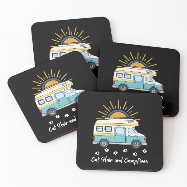 Item preview, Cat Hair and Campfires. RV and Cat design designed and sold by SofikoDesigns.