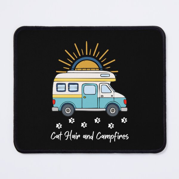 Item preview, Cat Hair and Campfires. RV and Cat design designed and sold by SofikoDesigns.