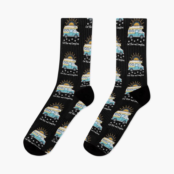 Item preview, Cat Hair and Campfires. RV and Cat design designed and sold by SofikoDesigns.