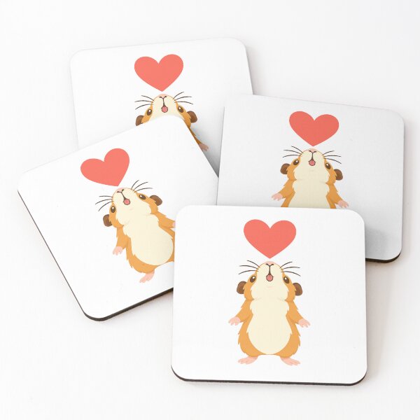 Item preview, Guinea pigs with heart designed and sold by Radixbarny.