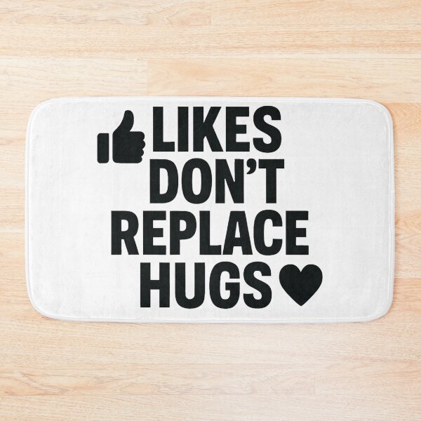 Item preview, Likes Don’t Replace Hugs – Minimalist Viral Message Design designed and sold by JonathanP514.