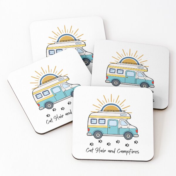 Item preview, Cat Hair and Campfires. RV and Cat design designed and sold by SofikoDesigns.