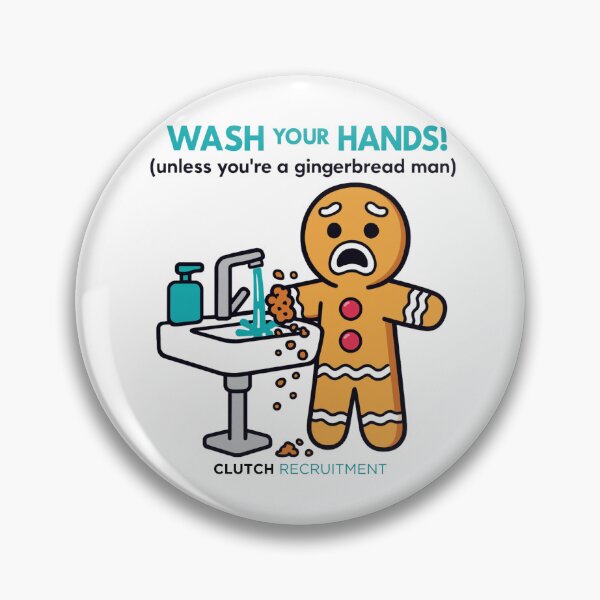 Item preview, Wash Your Hands, Gingerbread Mans! designed and sold by clutchREC.