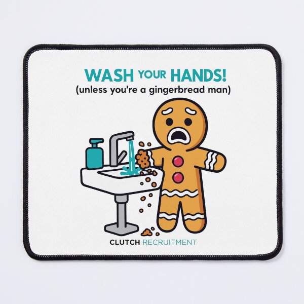 Item preview, Wash Your Hands, Gingerbread Mans! designed and sold by clutchREC.