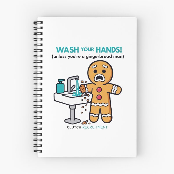 Item preview, Wash Your Hands, Gingerbread Mans! designed and sold by clutchREC.