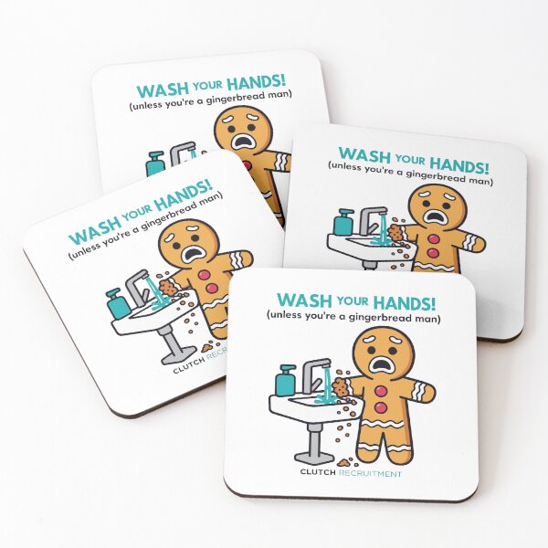Item preview, Wash Your Hands, Gingerbread Mans! designed and sold by clutchREC.