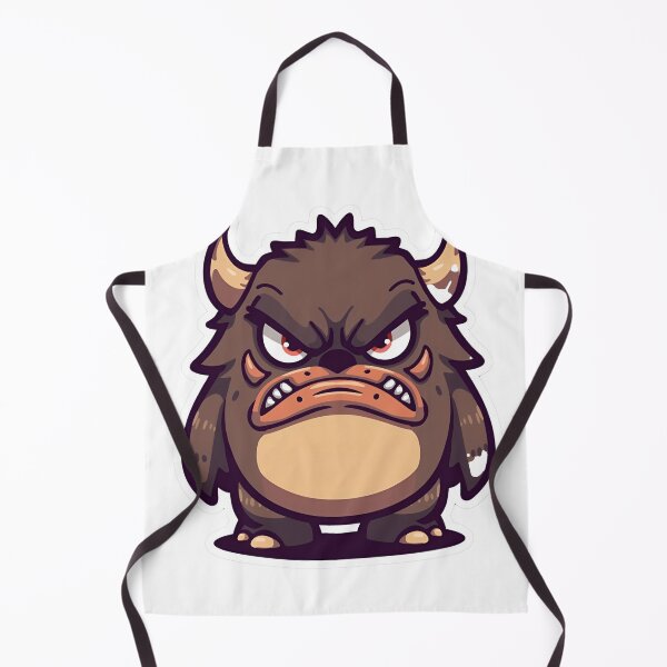 Item preview, Angry Little Brown Monster - Cute but Furious Creature designed and sold by The Grumpy Pet Club.