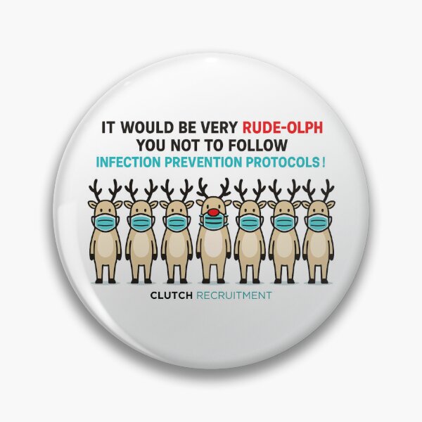 Item preview, Don't Be Rude-olph, Follow Protocols! designed and sold by clutchREC.