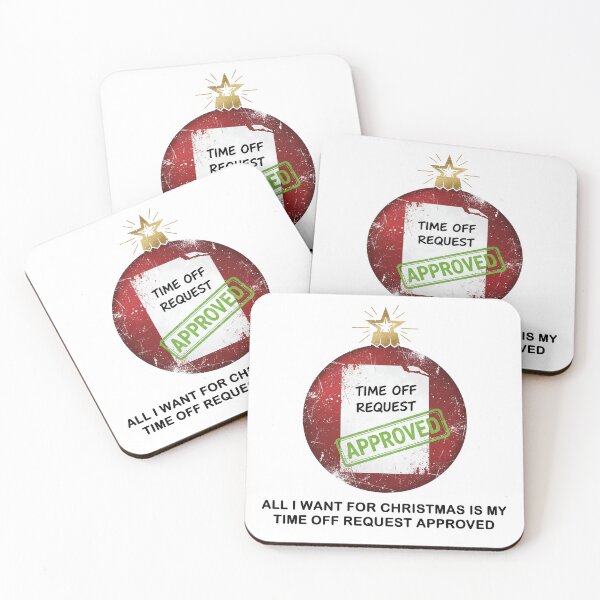 Item preview, Time Off Request Approved T-Shirt | Funny Work Christmas HR Gift designed and sold by SylwiaPrint.