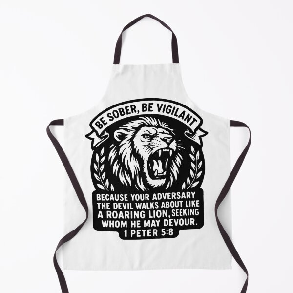 Item preview, 1 Peter 5:8 Your Adversary The Devil Walks About Like A Roaring Lion designed and sold by plushism.