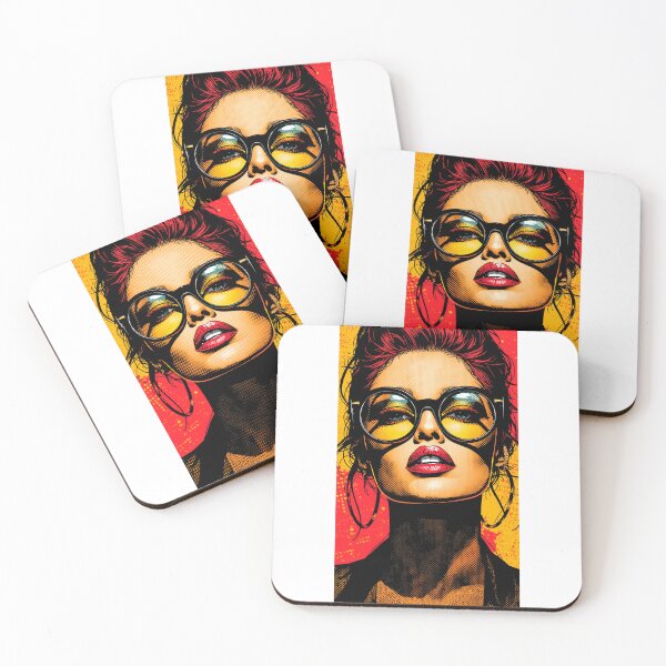 Item preview, Elegant woman with glasses designed and sold by StickerArt Shop.