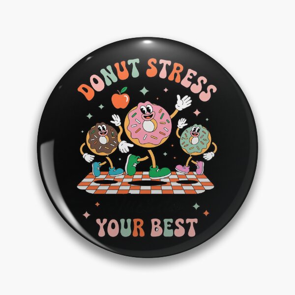 Item preview, Donut Stress Just Do Your Best Test Day Teachers Kids Groovy  designed and sold by MathisBellanger.