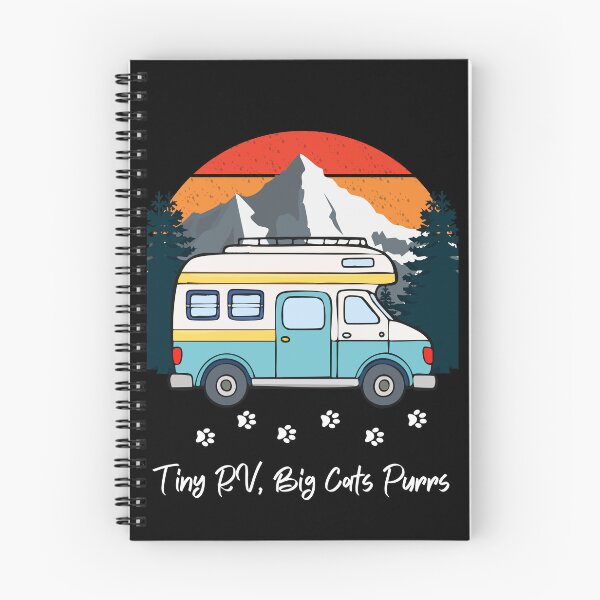 Item preview, Tiny RV, Big Cats Purrs. RV and cat design designed and sold by SofikoDesigns.