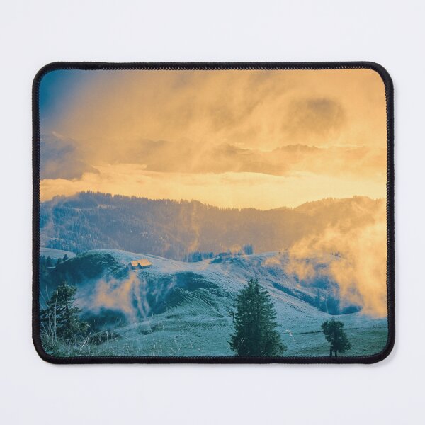 Item preview, Fairytale Swiss Alps – Sun-drenched Yellow / Swiss Artwork Photography designed and sold by Raphael Wolf.