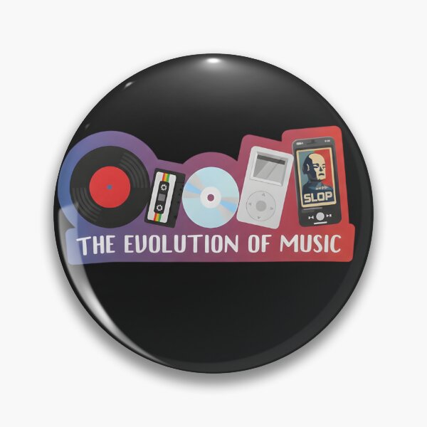 Item preview, The Evolution of Music – Retro to Modern Music Formats designed and sold by Inkspire House.