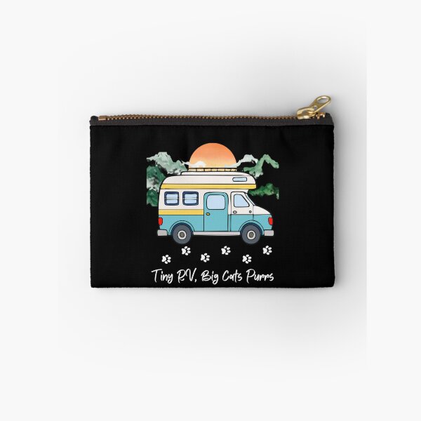 Item preview, Tiny RV, Big Cats Purrs. RV and cat design designed and sold by SofikoDesigns.