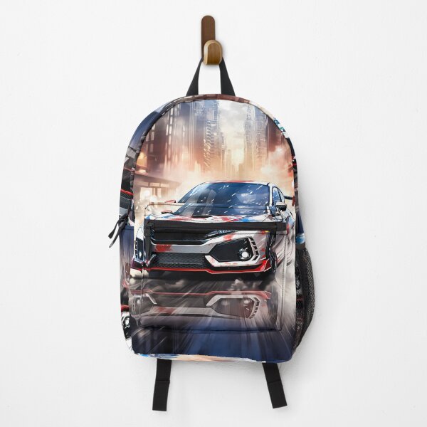 Item preview, Street racing car speeds by in bold neon reflections designed and sold by RevUpDesign.