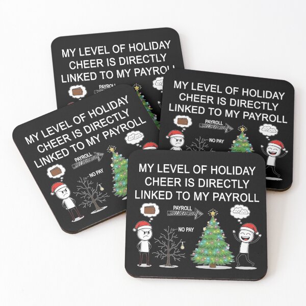 Item preview, My Holiday Cheer Is Linked To My Payroll T-Shirt | Funny Corporate Office Gift designed and sold by SylwiaPrint.