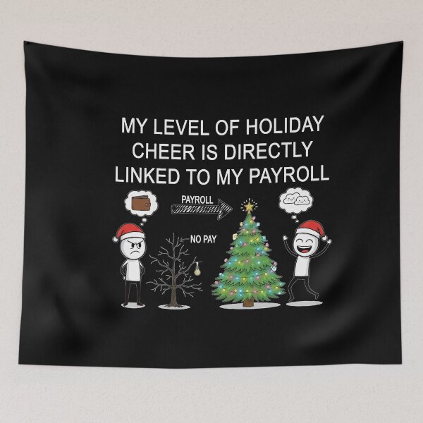 Item preview, My Holiday Cheer Is Linked To My Payroll T-Shirt | Funny Corporate Office Gift designed and sold by SylwiaPrint.