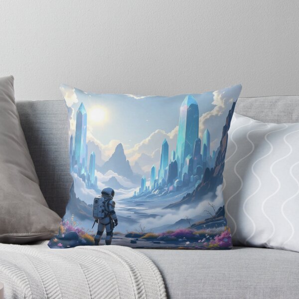 Item preview, Astronaut in Crystal Valley – between flower trails, surreal expanses & dreamy sci-fi vibes full of magic designed and sold by FotoworldEdel.