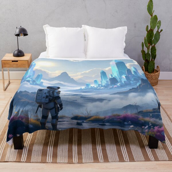 Item preview, Astronaut in Crystal Valley – between flower trails, surreal expanses & dreamy sci-fi vibes full of magic designed and sold by FotoworldEdel.