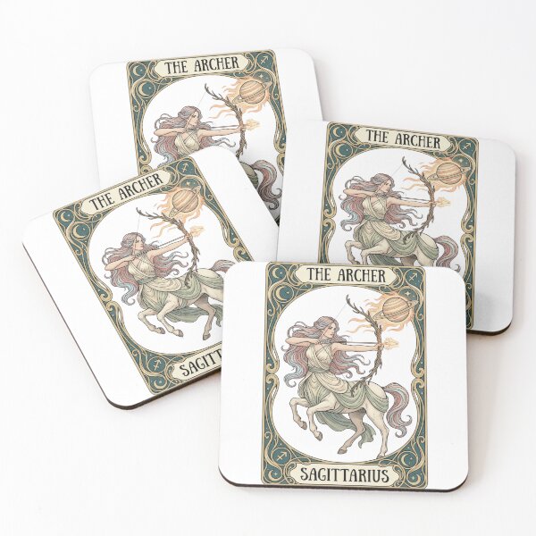 Item preview, Sagittarius Tarot Card Art | The Journey Begins | Vintage Zodiac Astrology Gift designed and sold by VandalMuse.