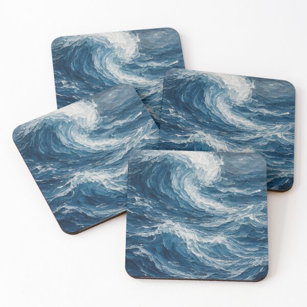 Item preview, Abstract Ocean Wave Poster designed and sold by STTrillionTEES.