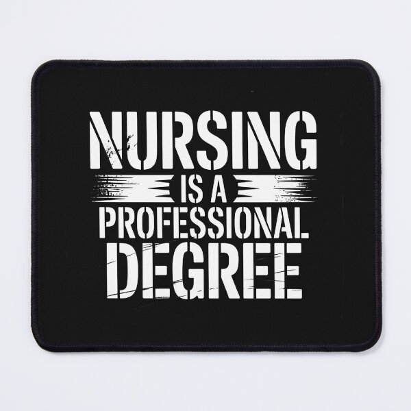 Item preview, Rebellious Nursing Graphic Stencil Art R.N. Degree Black and White Design designed and sold by malekart1.
