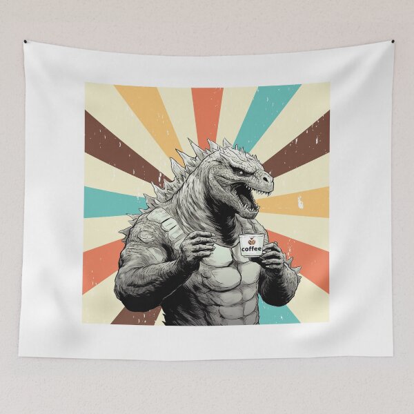 Item preview, Retro Monster  Loves Coffee designed and sold by NatureStyle555.