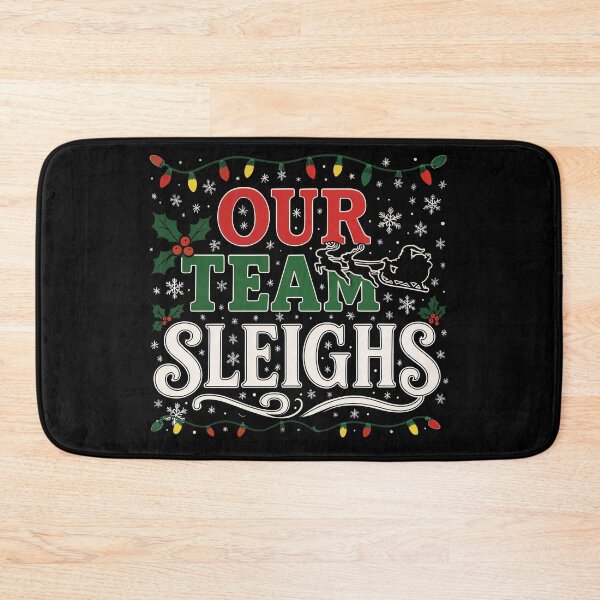 Item preview, Our Team Sleighs Christmas Santa Reindeer Xmas Team designed and sold by gear-posters.