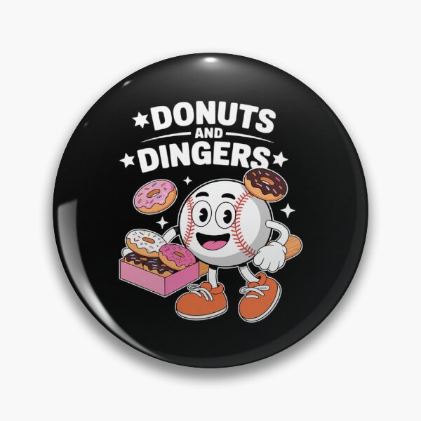 Item preview, Donuts And Dingers Baseball Fan Humor Donut  designed and sold by MathisBellanger.