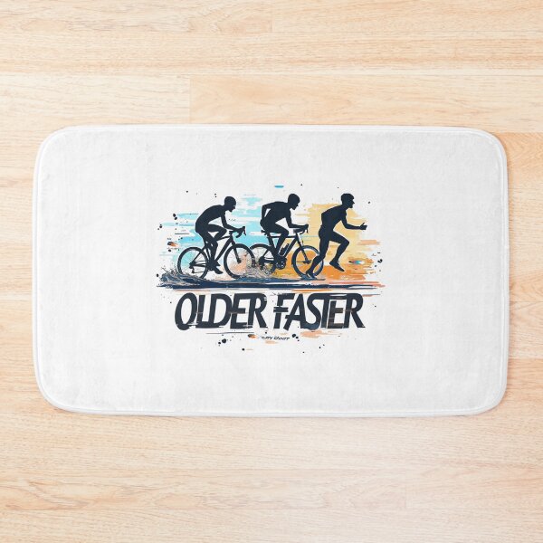 Item preview, OLDER • TOUGHER • FASTER — Motivational Triathlon Athlete Design designed and sold by Triathlongram.