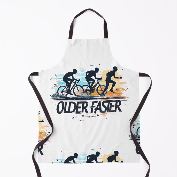 Item preview, OLDER • TOUGHER • FASTER — Motivational Triathlon Athlete Design designed and sold by Triathlongram.