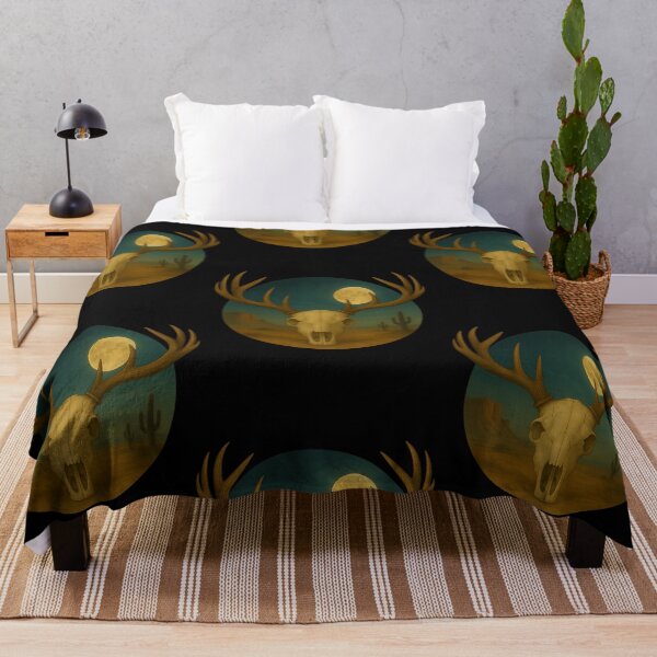Item preview, Desert Deer Skull Art | Western Hunting Skull Design designed and sold by Eric’s Creative Corner.