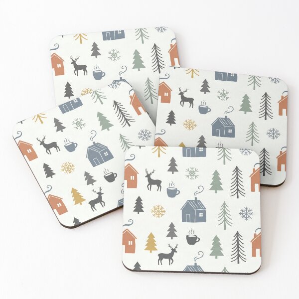 Item preview, Scandi Hygge Winter Minimalist Seamless Pattern | Cozy Nordic Folk Art designed and sold by StickyGuys.